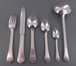 A 91-piece silver service of flatware