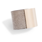 A shagreen cuff bracelet