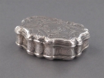 A silver snuff box