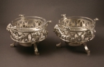 Pair of silver braziers