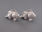 Paire de salières en argent